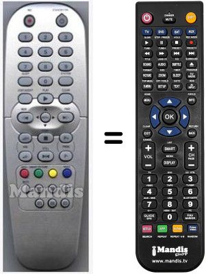 Gleichwertige Fernbedienung HVS54079