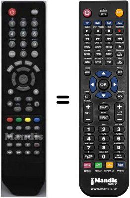 Replacement remote control HVS53238