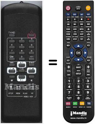 Replacement remote control HVS54686