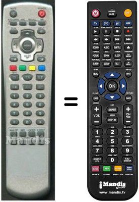 Replacement remote control HVS54014