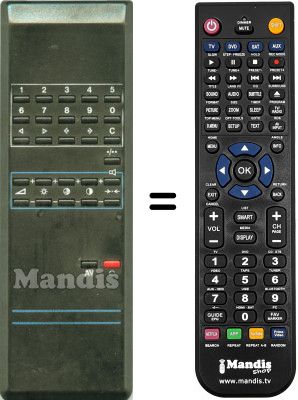 Gleichwertige Fernbedienung WHV3057