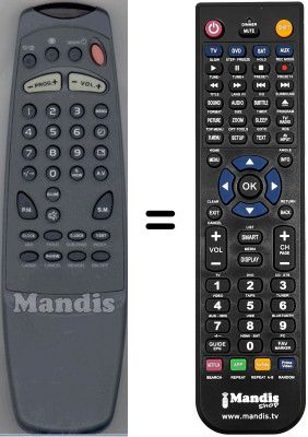 Gleichwertige Fernbedienung WHV3976