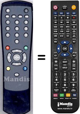 Gleichwertige Fernbedienung Asci SEC3431W