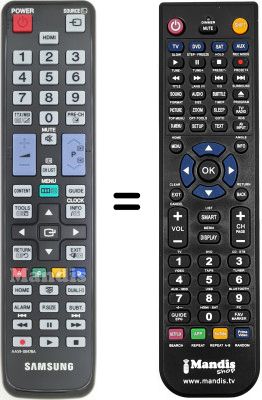 Replacement remote control Samsung WHV12636 Replacement remote control Samsung WHV12636