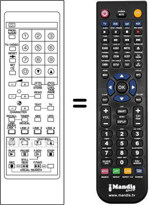 Gleichwertige Fernbedienung Continental Edison SEC2442