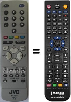 Replacement remote control JVC WHV3408