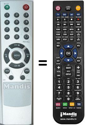 Gleichwertige Fernbedienung WHV14495