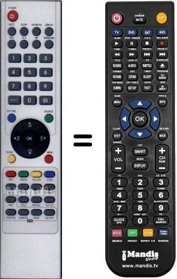 Replacement remote control NordMende SEC15990