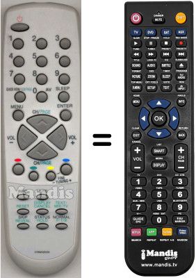 Replacement remote control Pacific SEC0523