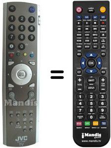 Replacement remote control JVC SEC15278