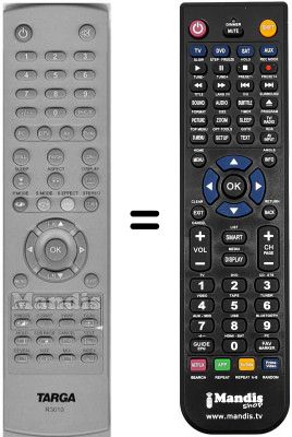 Replacement remote control Targa WHV3444