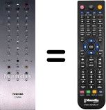Replacement remote control Toshiba SEC3347