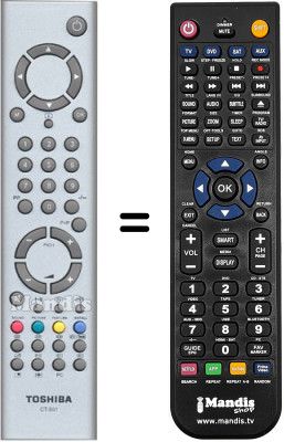 Replacement remote control Toshiba SEC3319