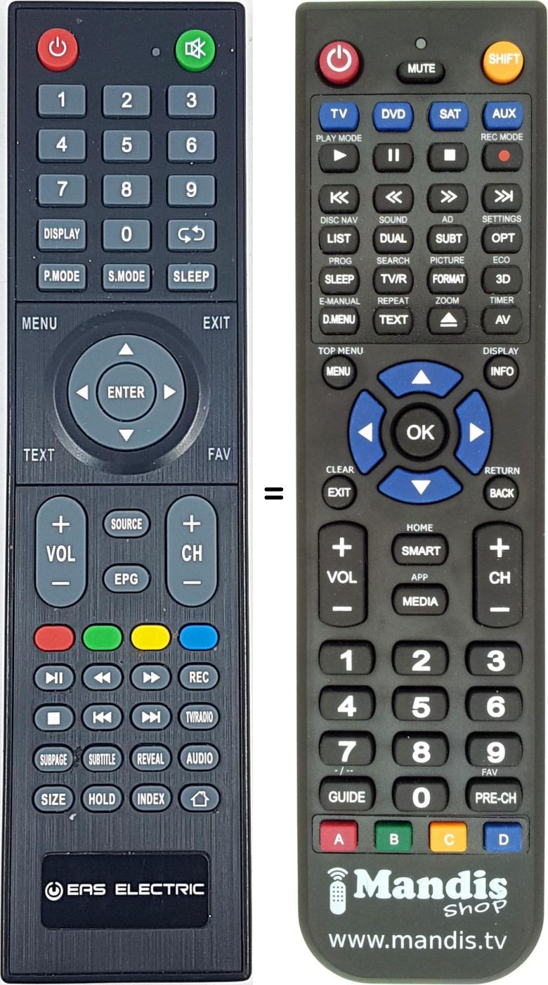 Replacement remote control E32SM510